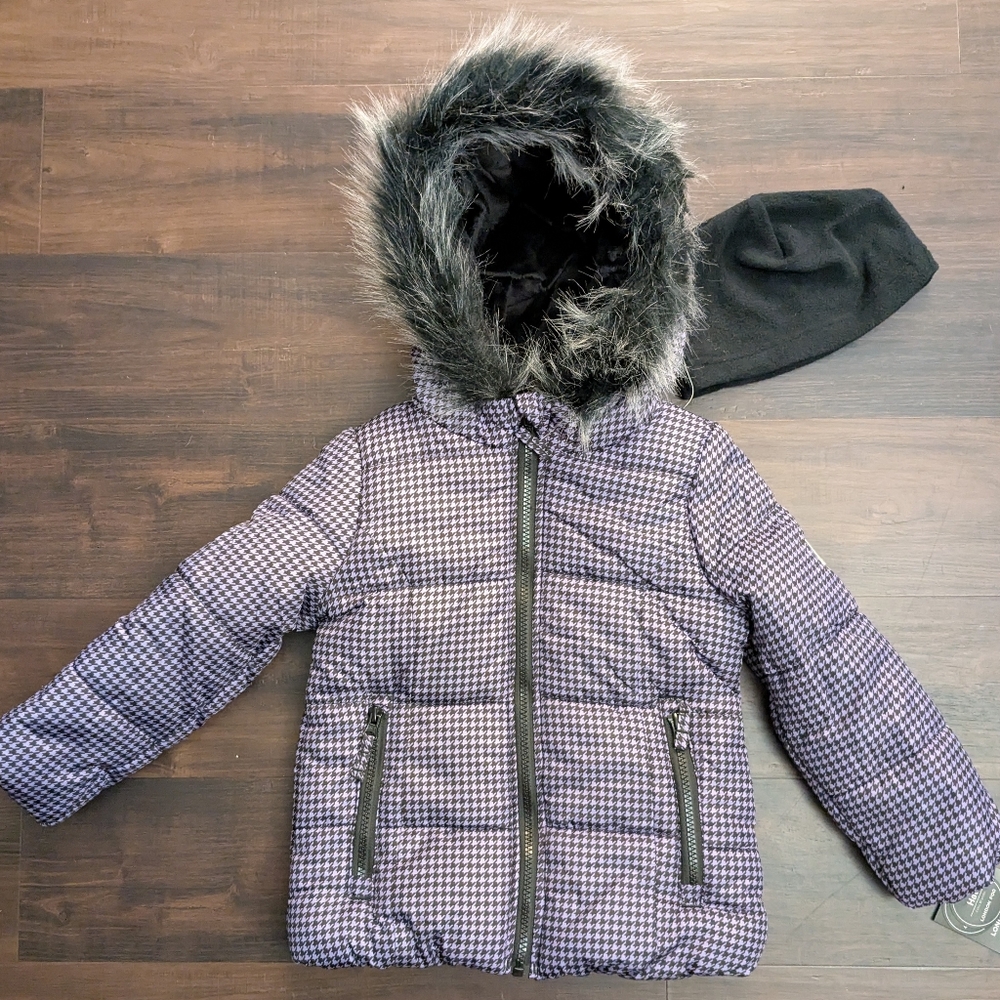 London fog houndstooth girls jacket
